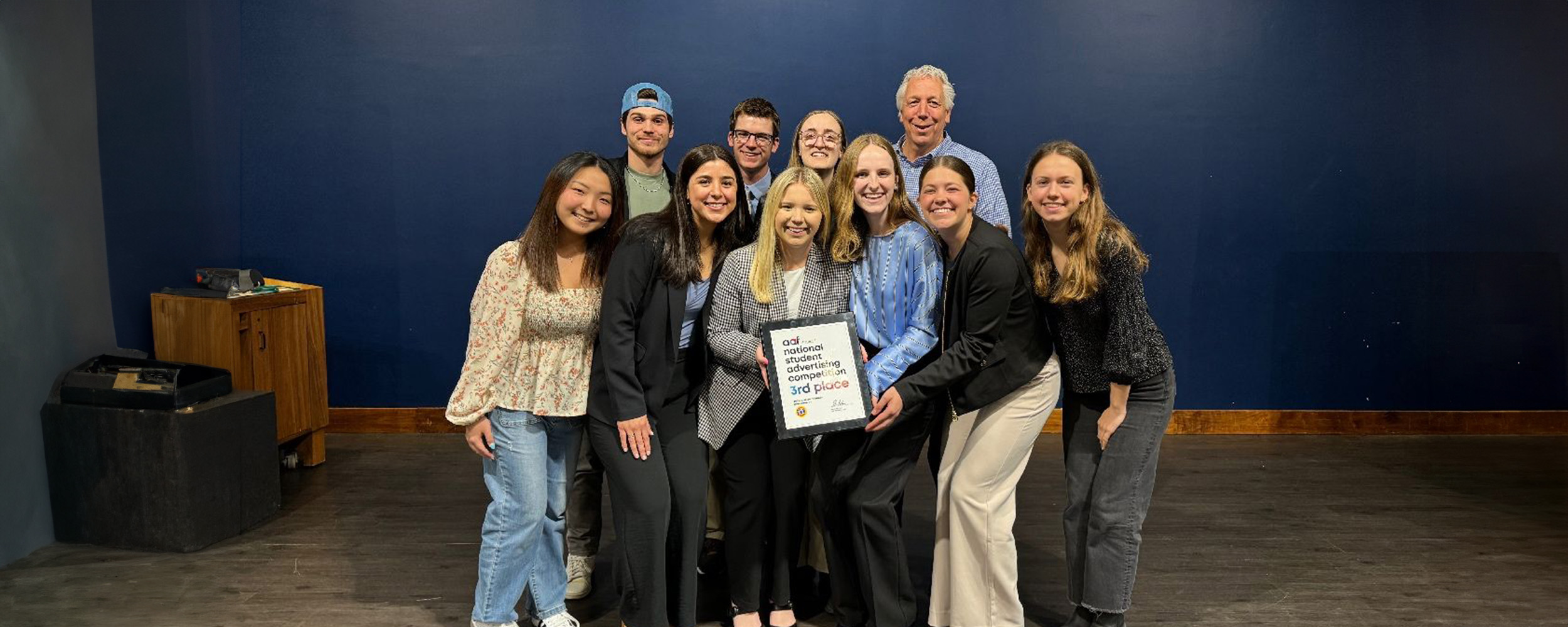 Student advertising competition wins third place