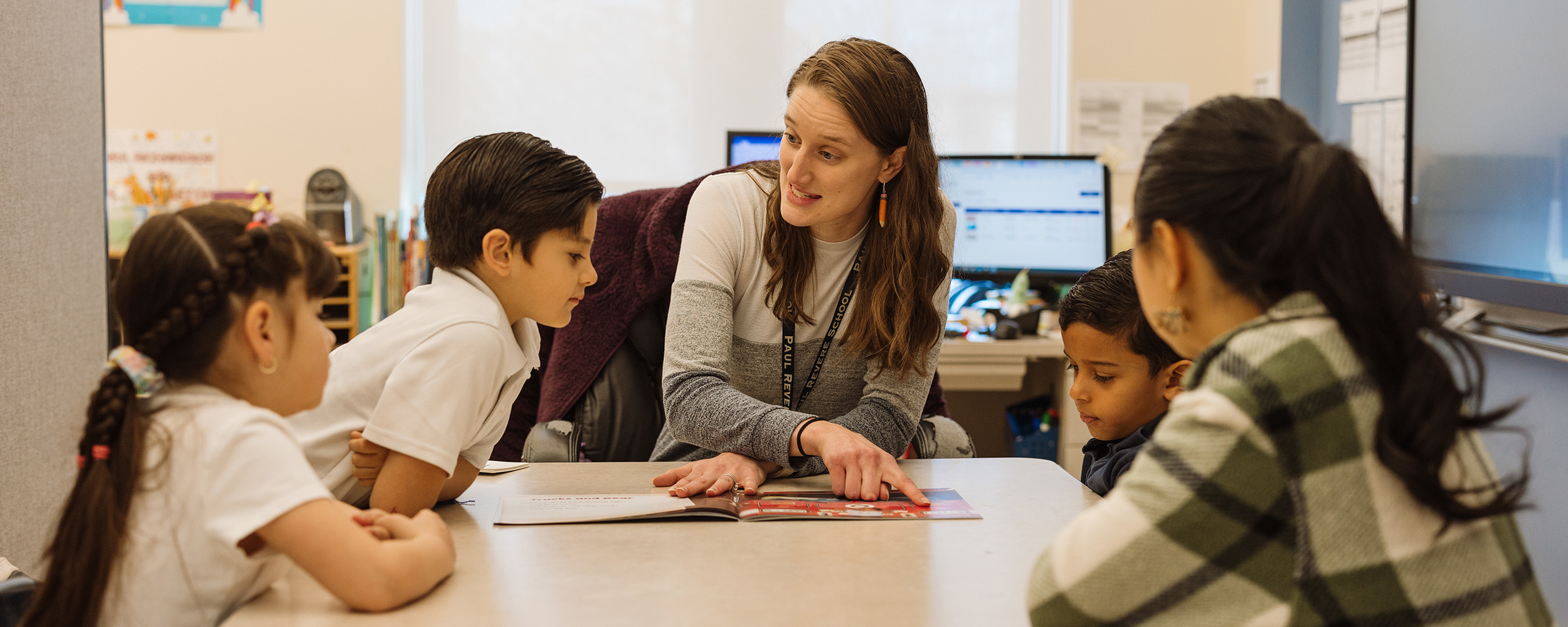 teaching in a classroom - early education