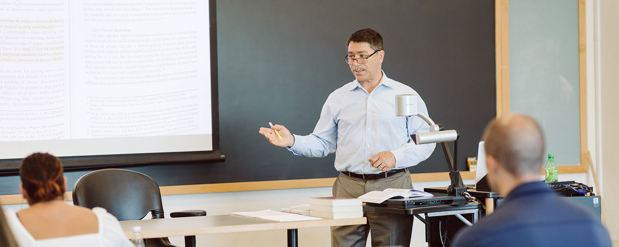 Instructor in front of class