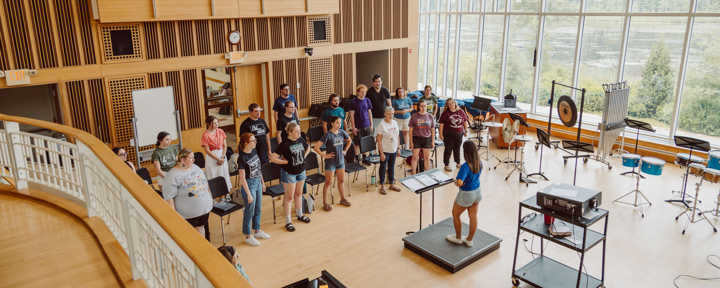 Choir in recital hall