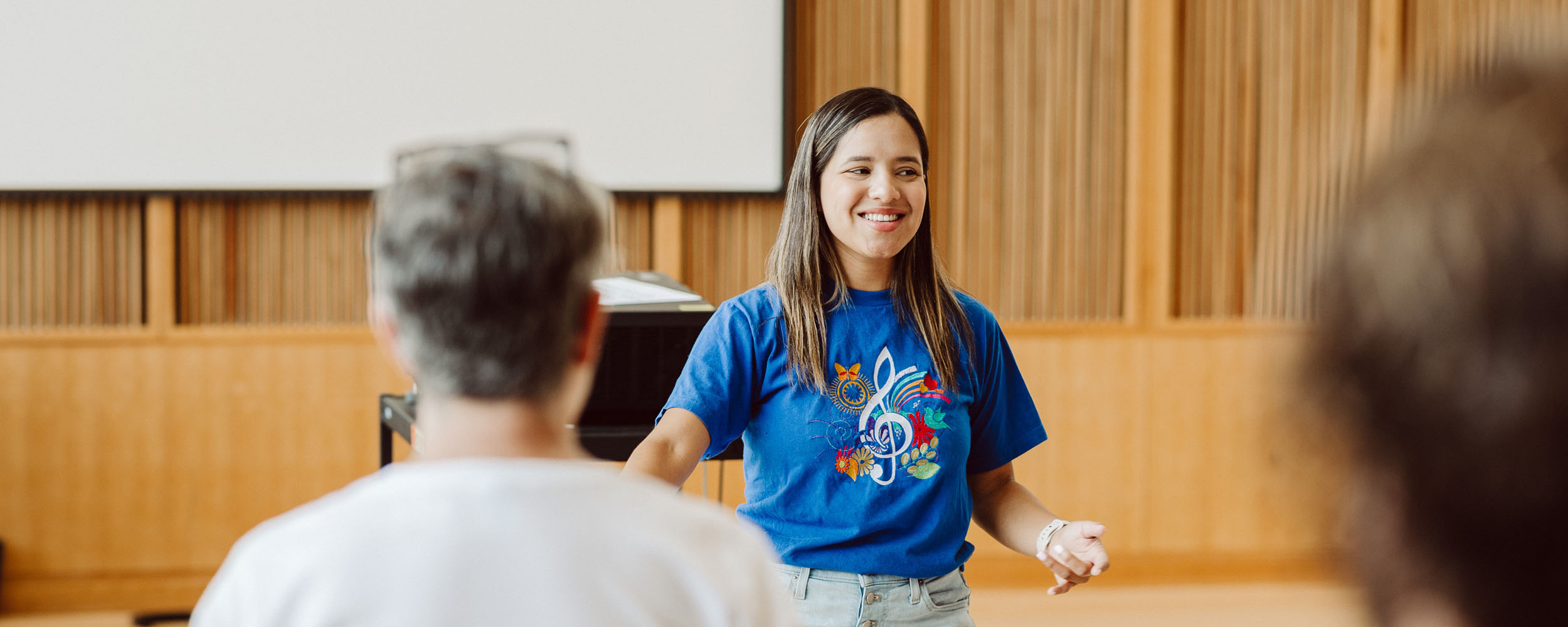 student conducting