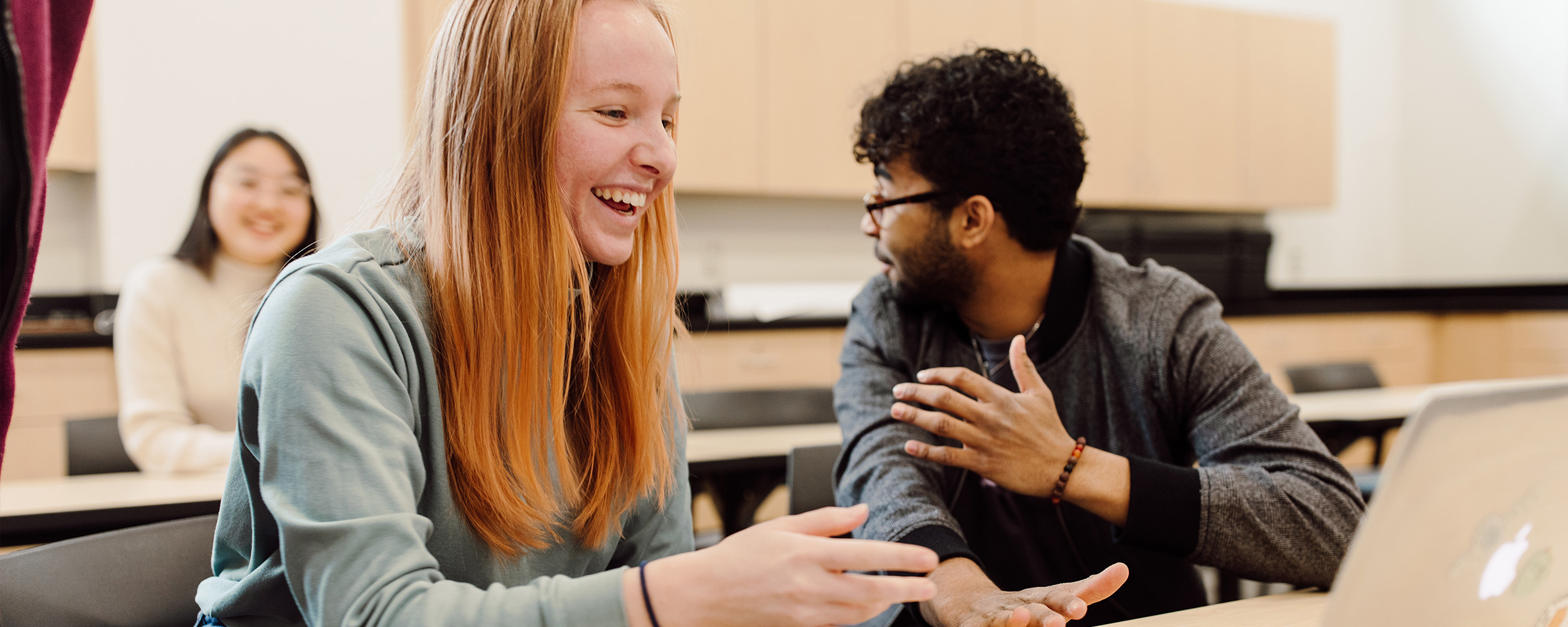 students in class