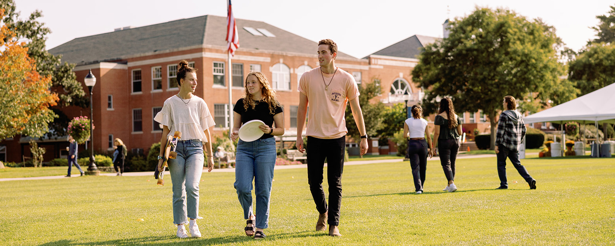 playing on campus 