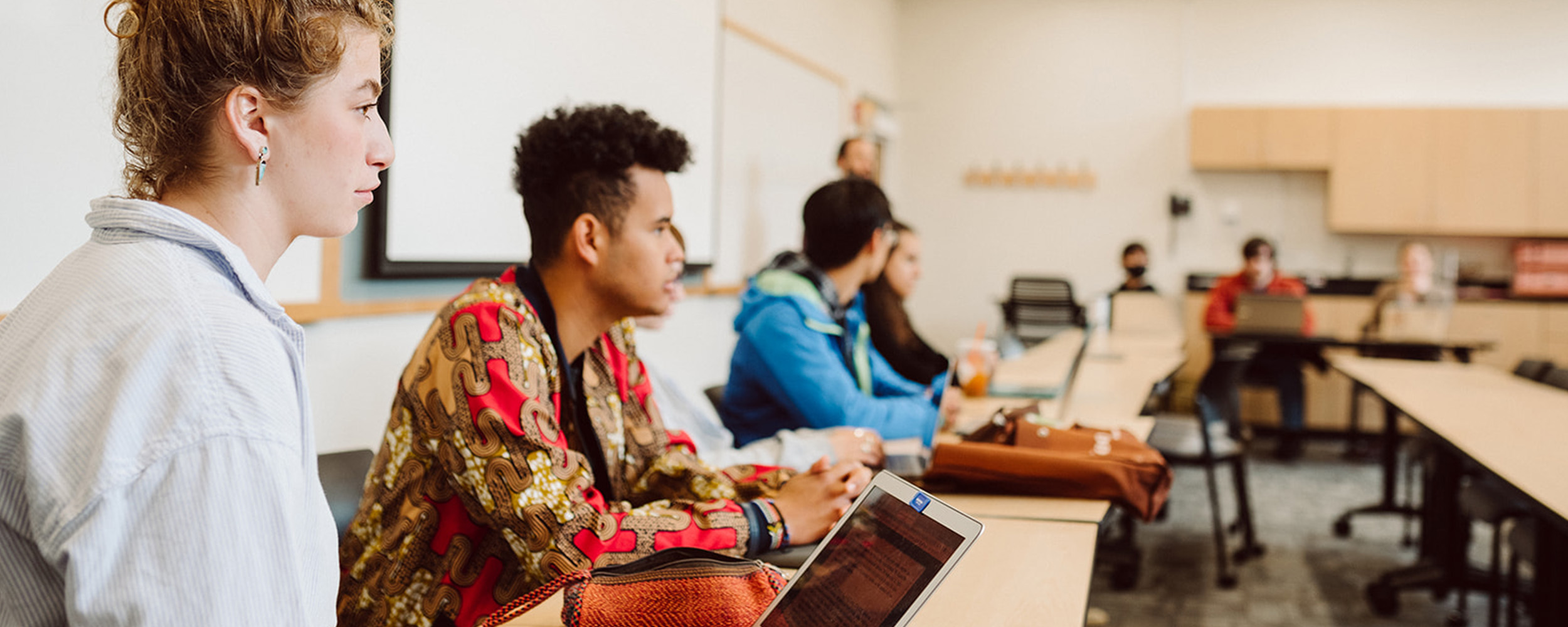 students listening