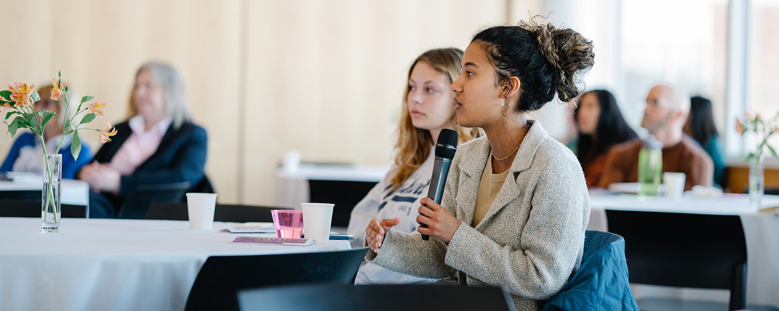 girl asking question