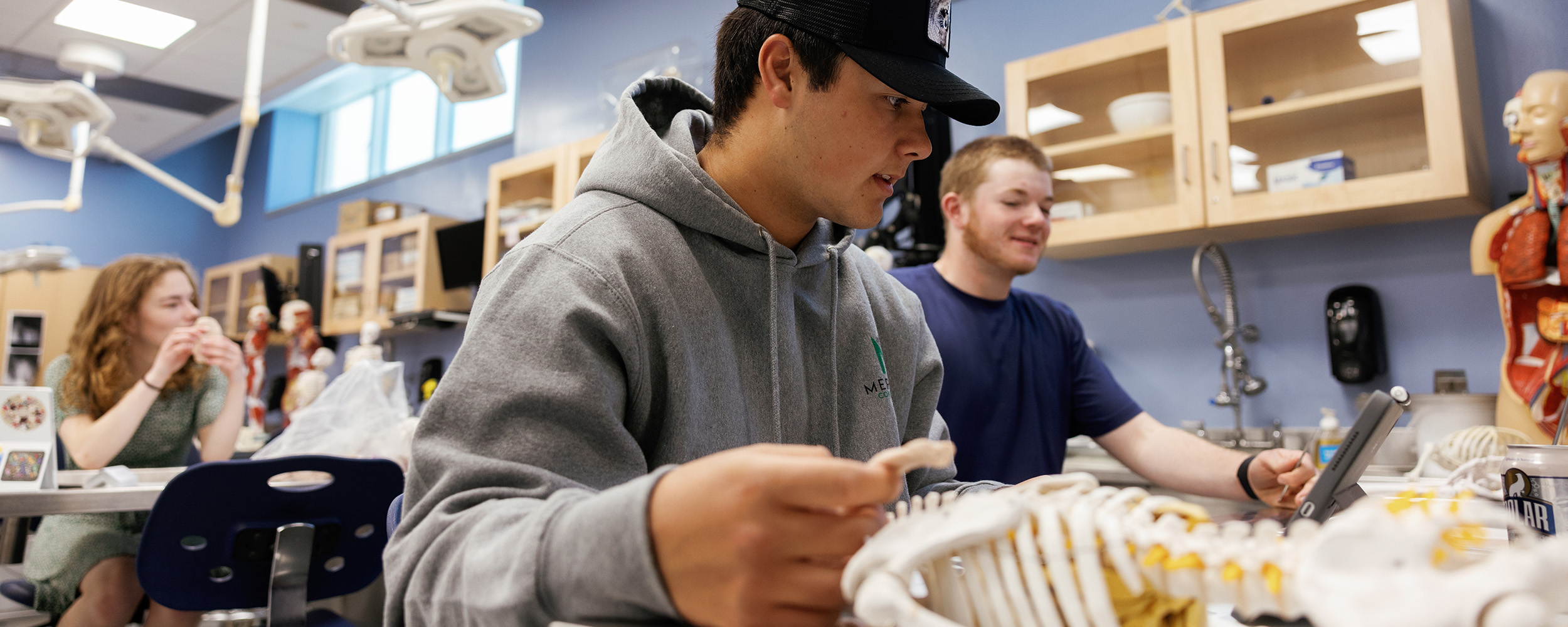 students in lab