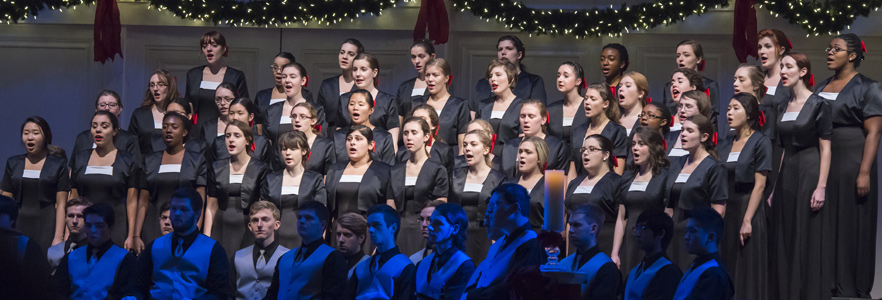 Womens choir ensemble group of Gordon College