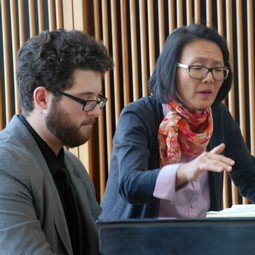 Alec Sennott with Dr. Mia Chung, Master Class