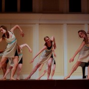 heart of david dancers performing during college chapel service