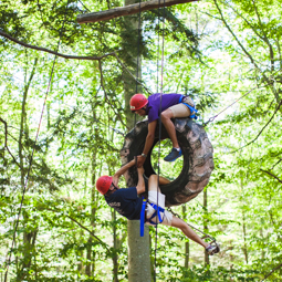 high ropes climber