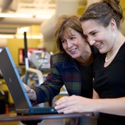 Marie with student