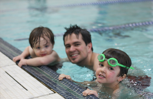 kids in pool