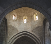 stone building with arches